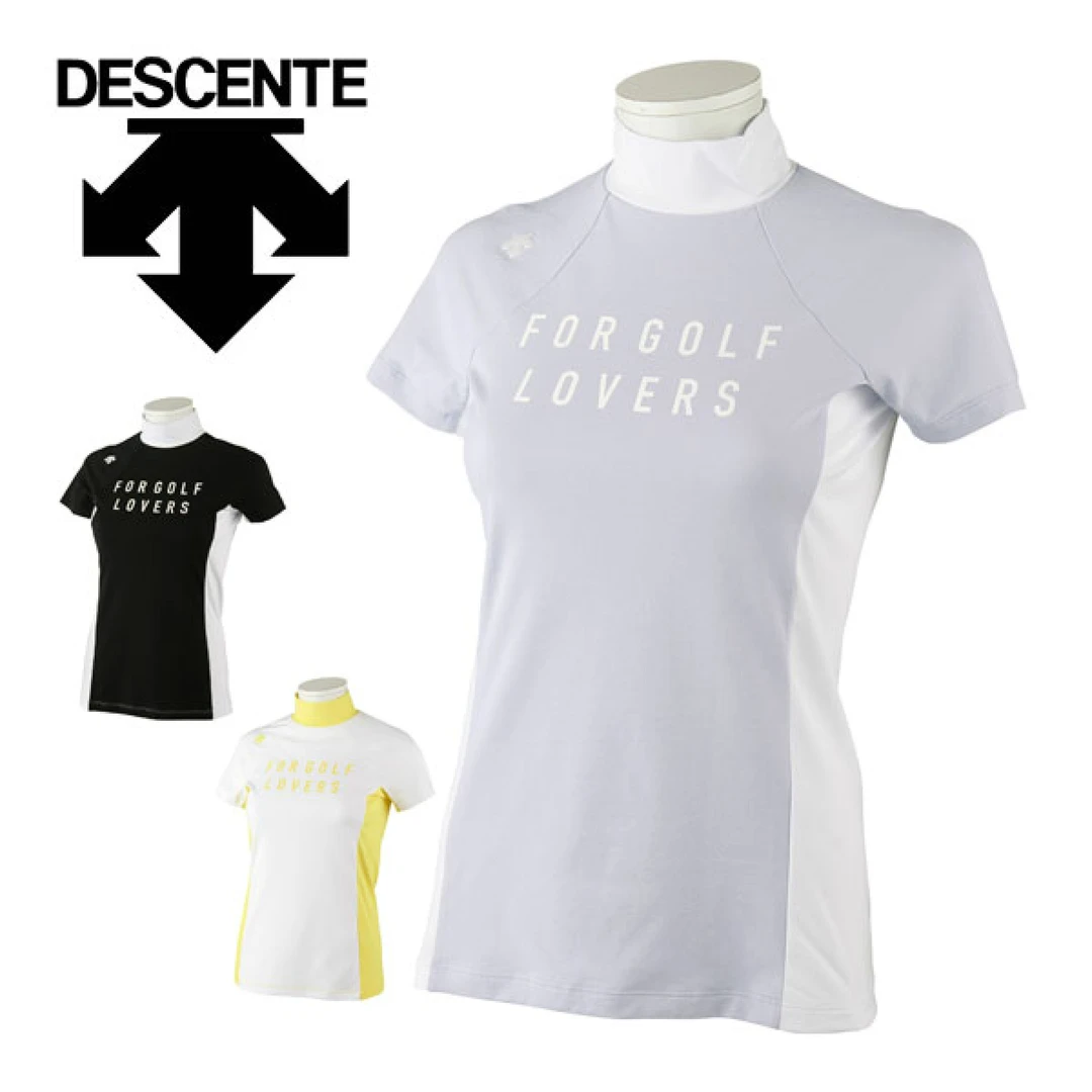 阿娇日版DESCENTE/迪桑特女士高尔夫系列夏季修身短袖DGWVJA10