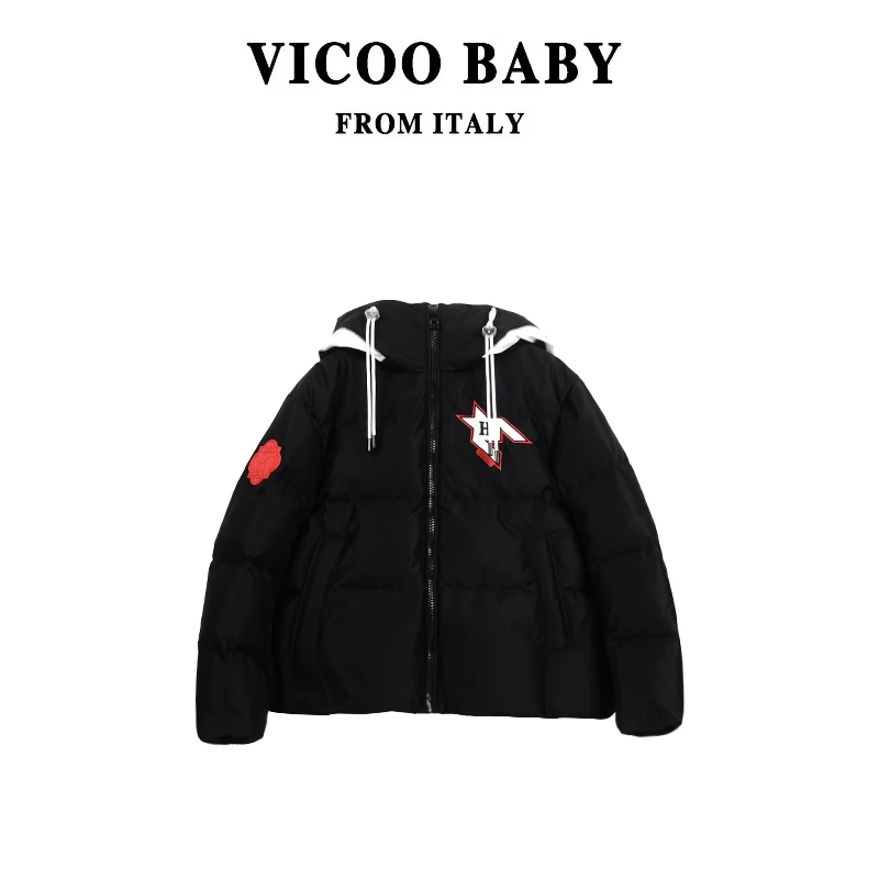 VH联名冬季新款x国标90白鸭绒短款羽绒服（H3061）
