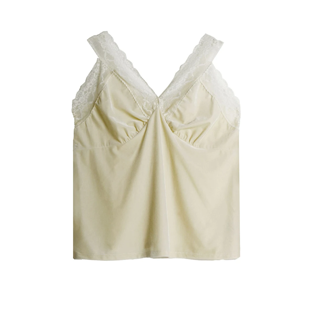 大门这些女背心打底蕾丝吊带内搭时尚美背女士(WT072)