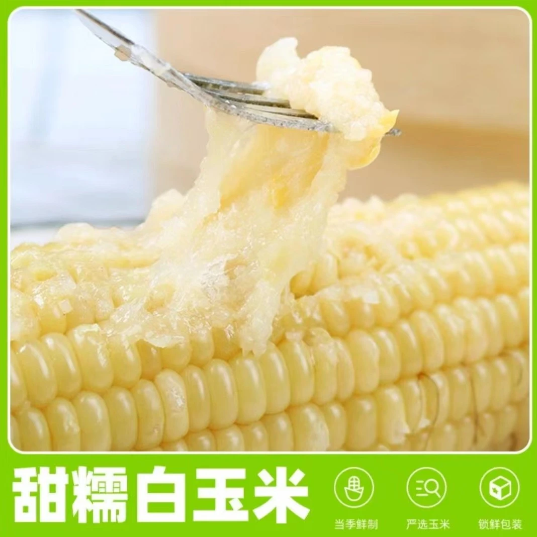 【谷生君稻】香甜能拉丝的软糯白玉米-8棒/箱