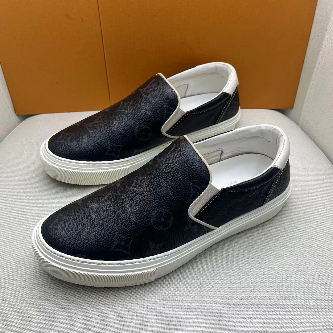 LouisVuitton/路易威登黑色老花满印舒适时尚一脚蹬/40.5欧/97新