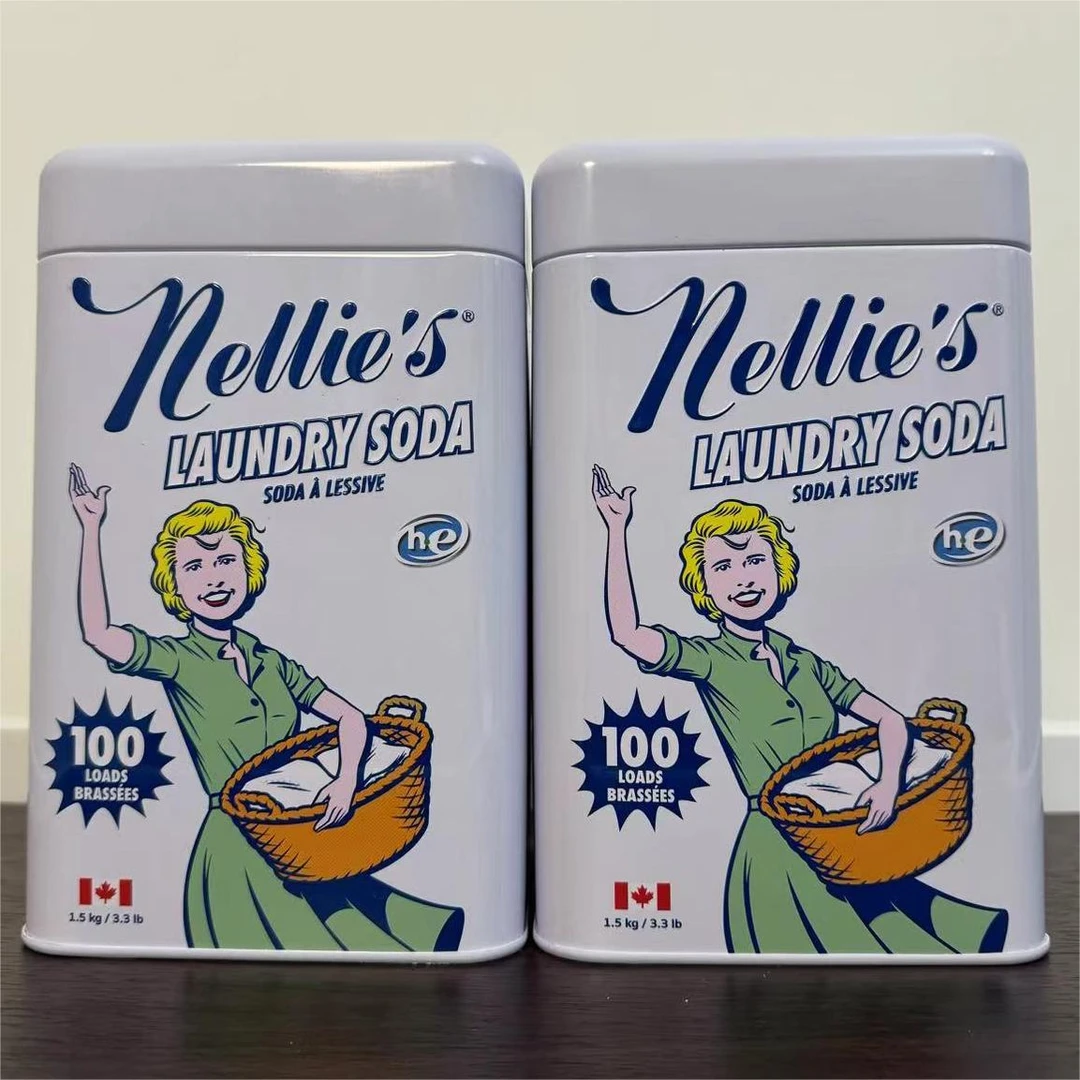 Nellies进口天然浓缩苏打洗衣粉 婴儿童洗衣洁净液无磷护肤 除菌