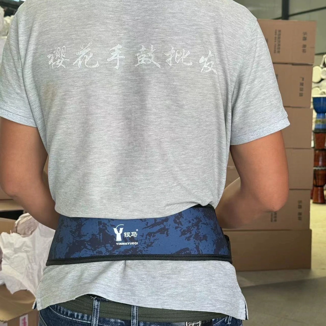 非洲鼓腰带加厚透气手鼓背带军鼓带子乐器可调节金属挂钩迷彩多色