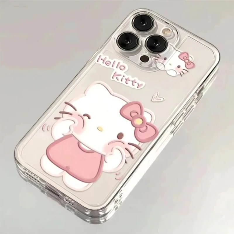 少女凯蒂iPhone15手机壳13/11太空壳12/14软xsmax/78plus/xs/xr软