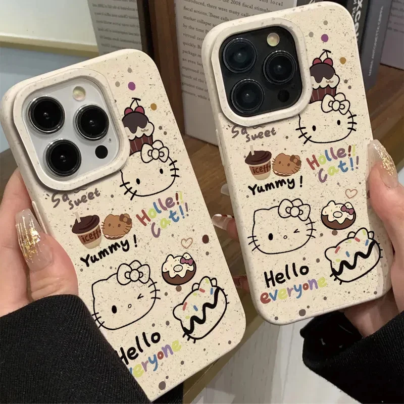 kt猫适用苹果15手机壳iPhone14 131211promax全包XR软78p女款透明