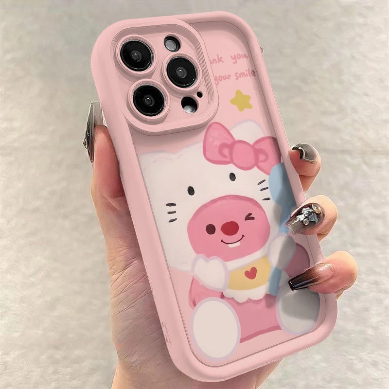 KT头套海狸适用苹果14手机壳iphone13promax软壳12/11硅胶7/8plus