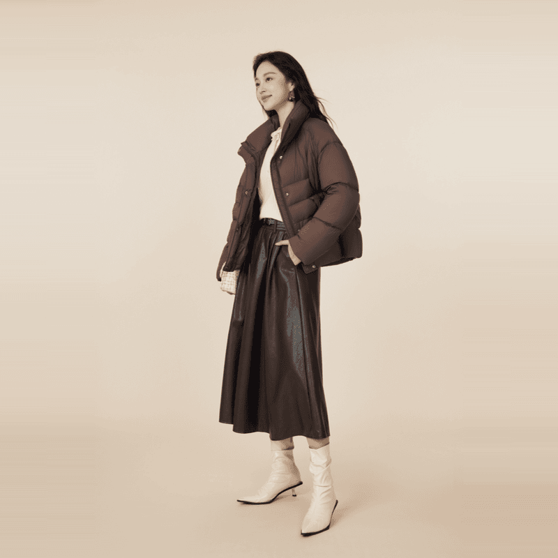 洛可可复古加厚鸭绒羽绒服女装短款保暖冬装2023宽松百搭外套新款