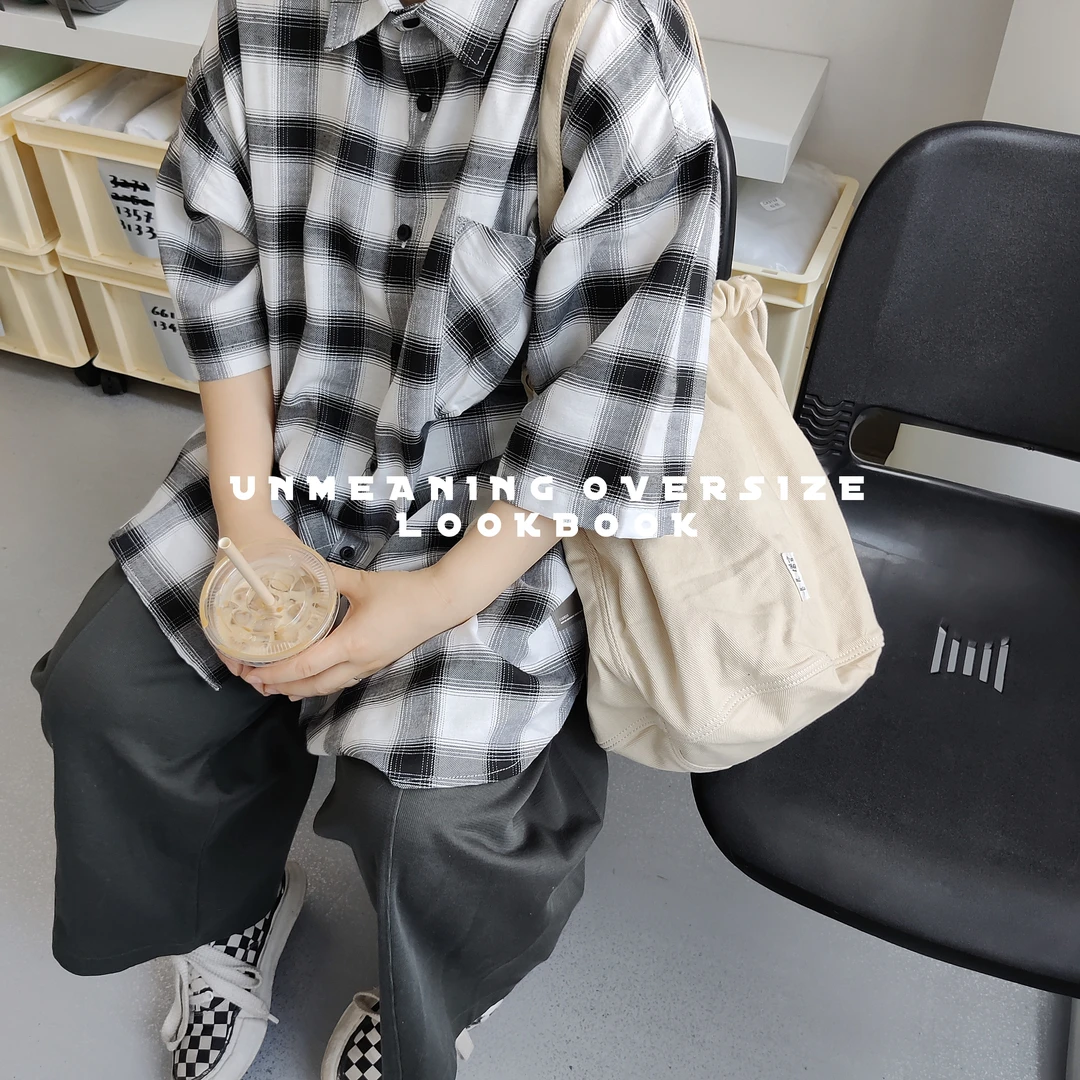 UNMEANING没意思/帆布日系休闲托特包四季通勤包便携小众单肩包