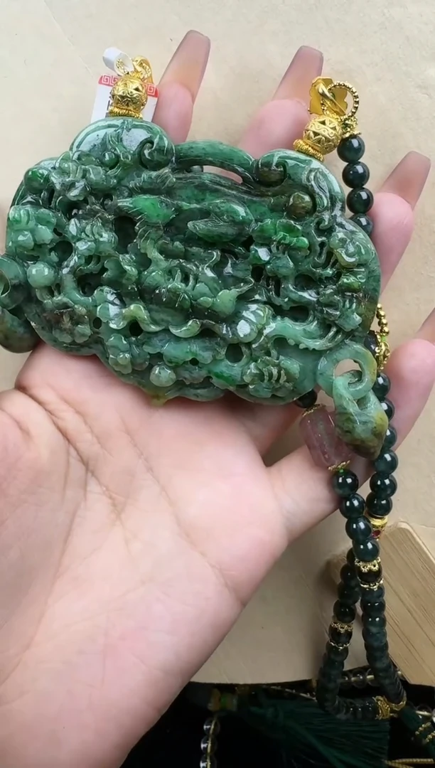 【闪购商品】翡翠颈饰未镶嵌国风复古