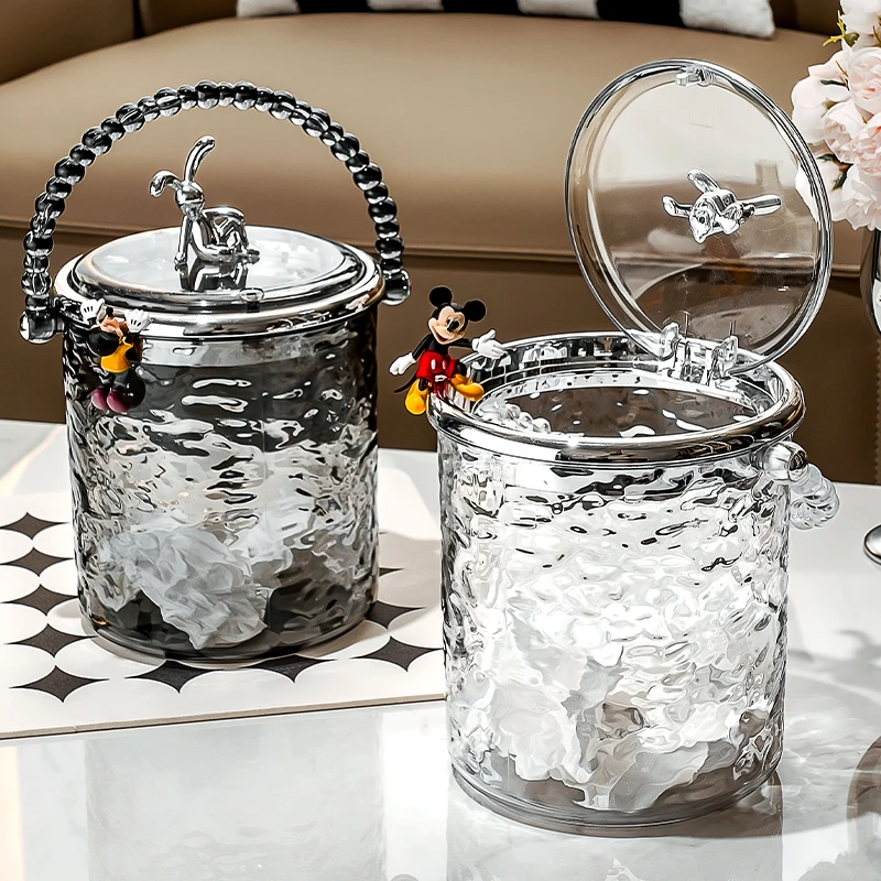 高颜值桌面垃圾桶带盖家用客厅茶几卧室按压式迷你小纸篓2024新款