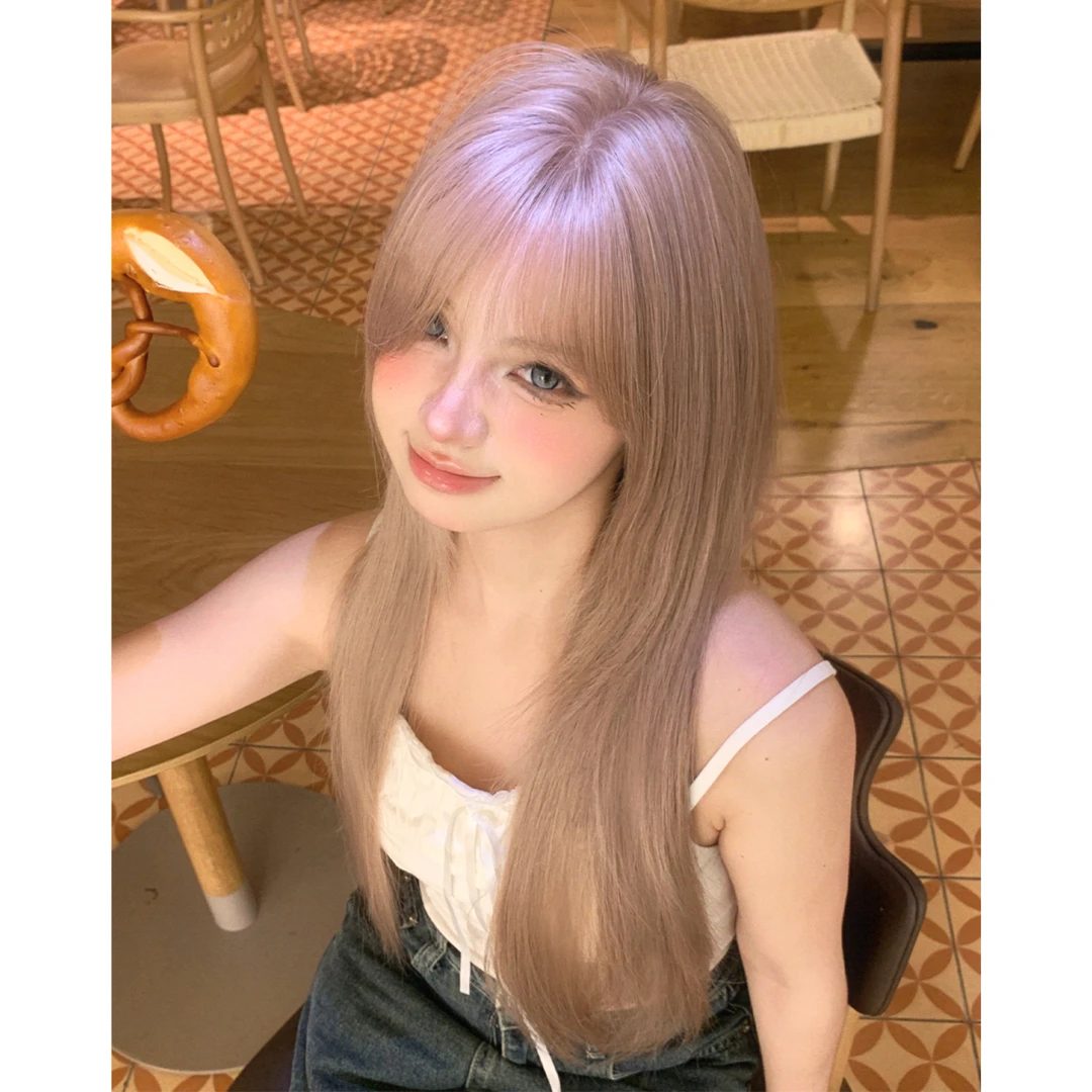 发财小千-【提拉米苏】网红假发全头套齐刘海碎发高层次