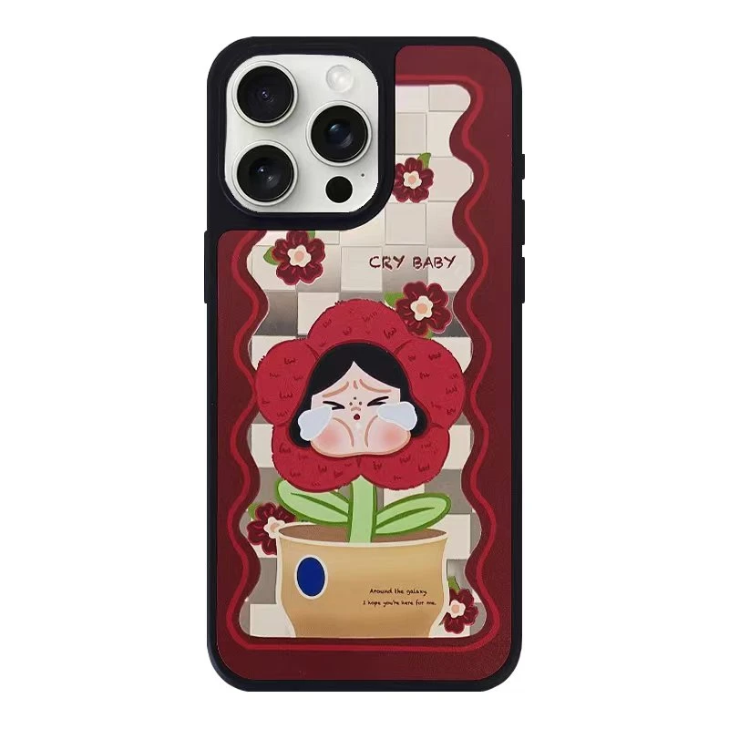 【LRZ原创设计】可爱哭娃雾面手机壳适用苹果12-16pm华为mate-P70