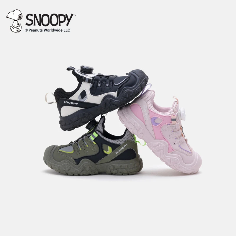 【巴图&博谷优享】2025年史努比复古运动鞋旋转扣轻便百搭鞋 5009