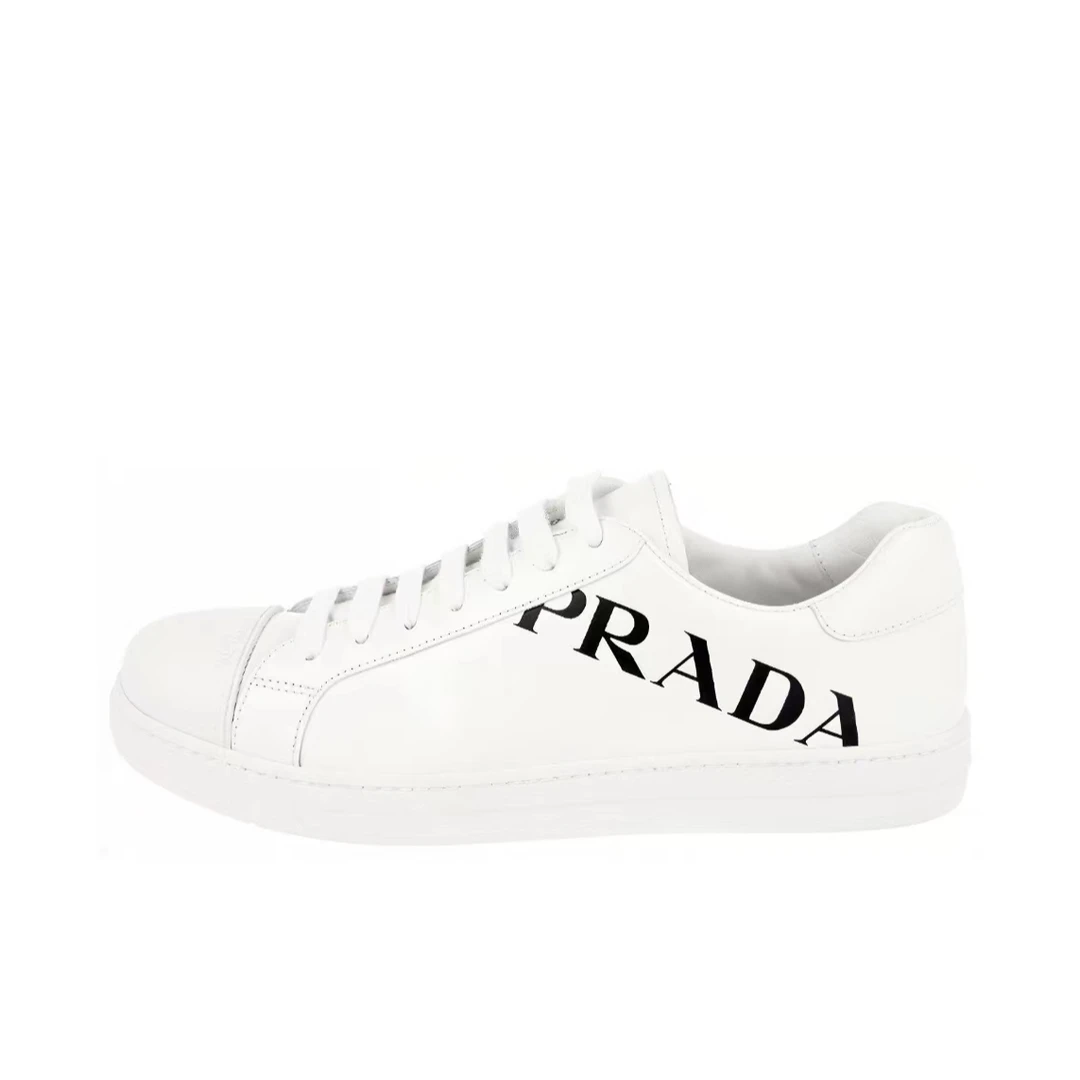 全新未使用 Prada/普拉达 PRADA普拉达运动时尚板鞋男款 黑白45码