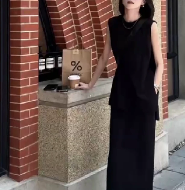 2024夏季新款女装网红气质休闲轻奢爆款气质洋气两件套套装欣怡