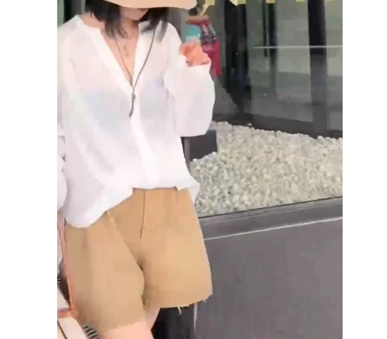 2024夏季新款女装网红气质修身百搭洋气时尚高级感打底衫裤子淘气