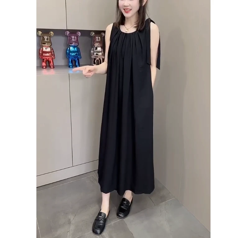 2024夏季新款时尚百搭款式女装气质高级感炸街裙子女潮流叶子