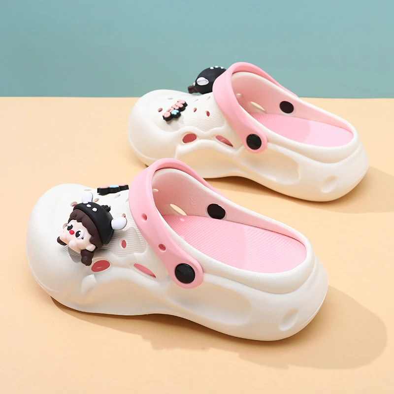 洞洞鞋女款时尚休闲软底防滑包头鞋夏季外穿厚底增高情侣沙滩凉鞋