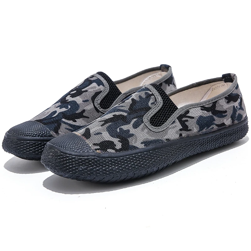 一脚蹬解放胶鞋低帮男女民工地劳保耐磨轻便帆布鞋劳保鞋军训鞋