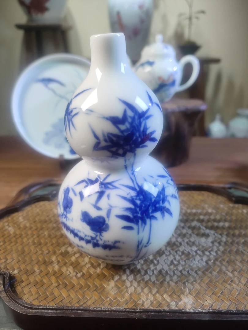 景德镇花瓶摆件小器