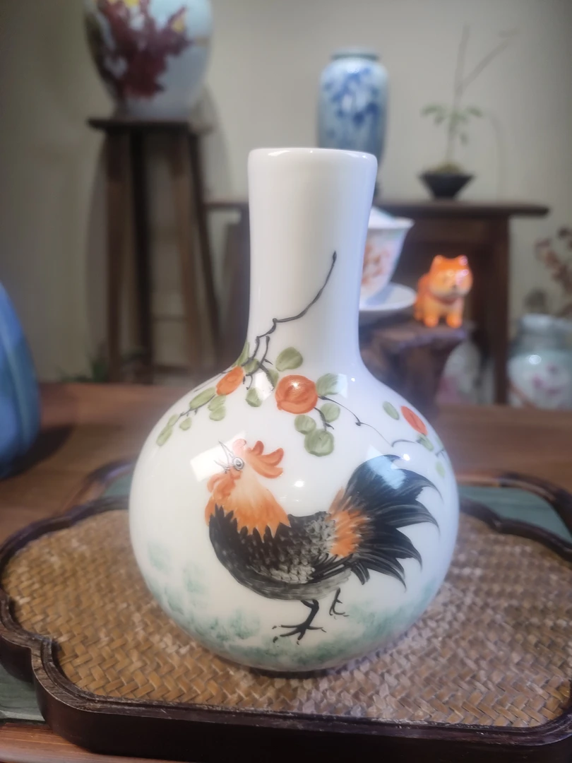 景德镇花瓶摆件小器
