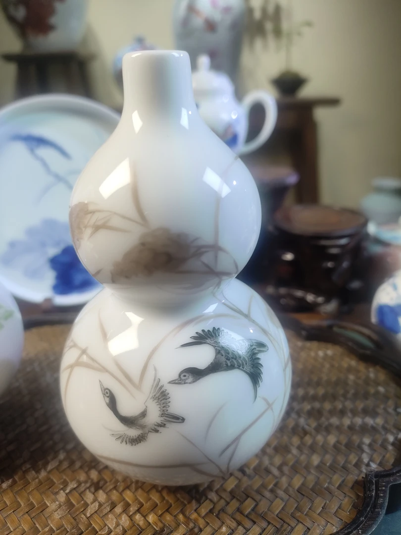 景德镇花瓶摆件小器