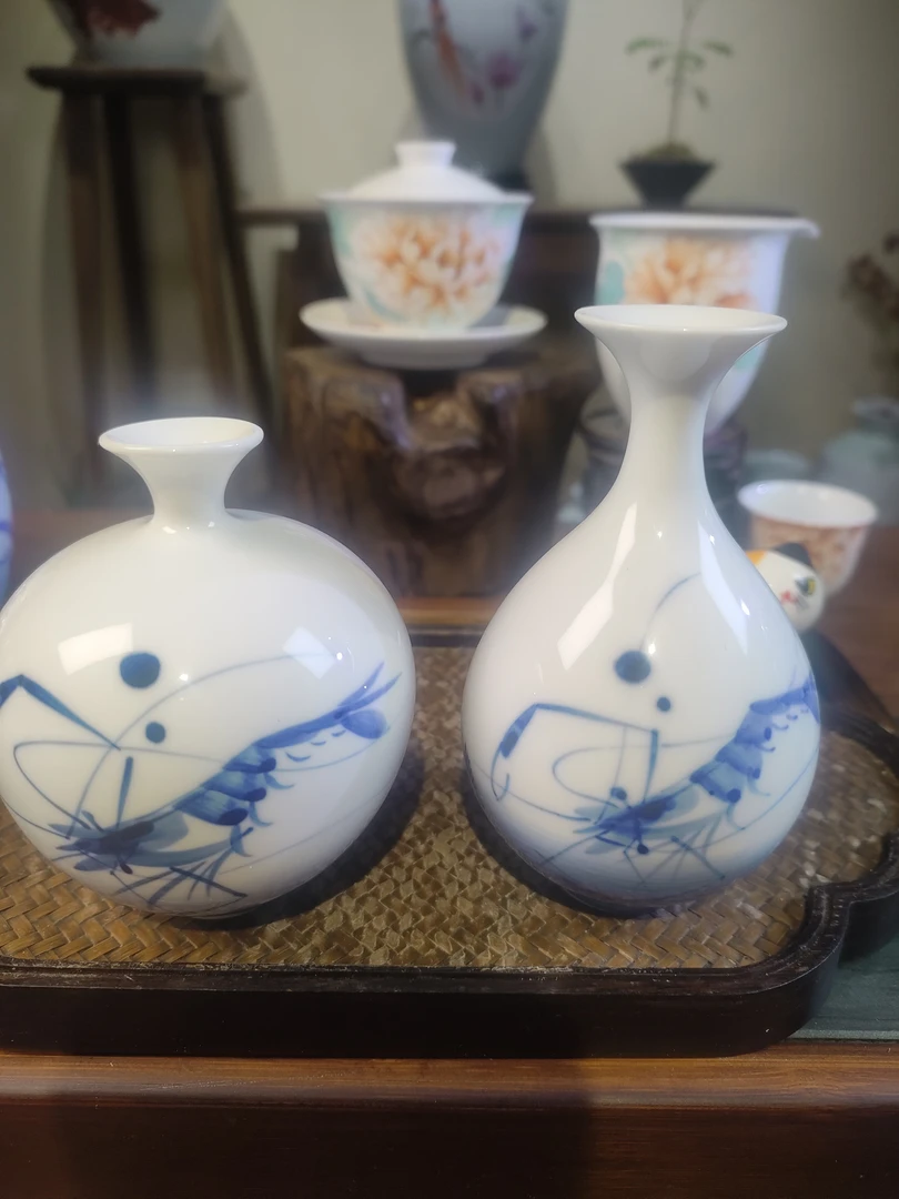 景德镇花瓶摆件小器