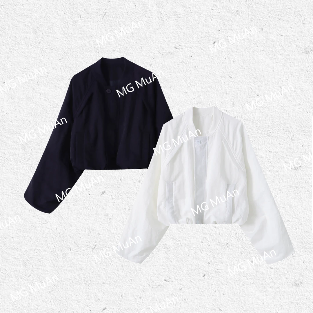 木岸【太空棒球外套】“飞行系列”定制长袖棒球外套上衣女MG-J035