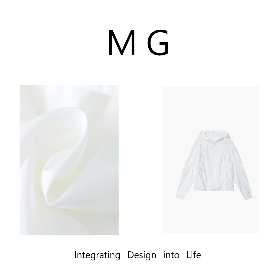 木岸【MG】凉可防晒  新款定制皮肤系列轻便连帽薄款外套女MG-J026
