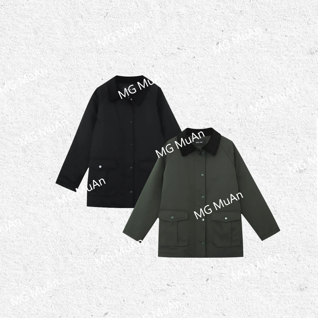 【美式工装棉服】MUAN定制高级百搭宽松长袖外套上衣女YJ-23719