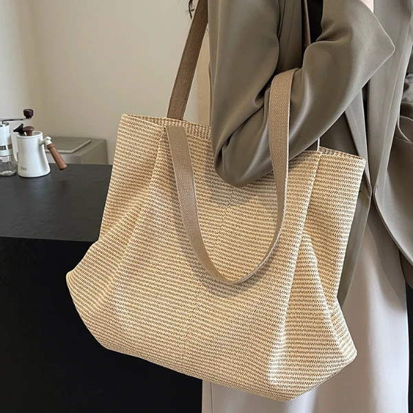 今年流行大容量包包女夏季2025新款春夏单肩包洋气百搭通勤托特包