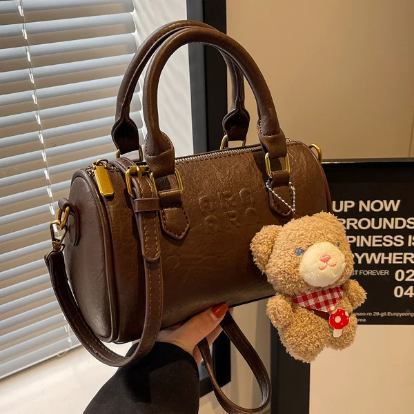 复古手提小包包女2024秋冬新款质感枕头包时尚洋气百搭通勤斜挎包