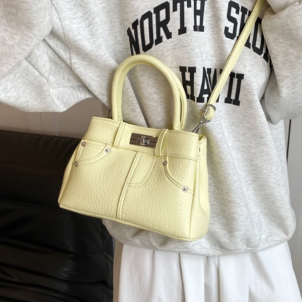 高级感洋气上班通勤手提包包女2024新款夏天时尚斜挎包外出小拎包