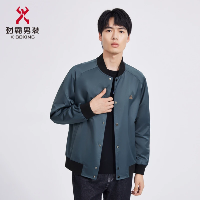 【劲霸】男装夹克外套品牌男装领休闲男男装夹克FKDC3316