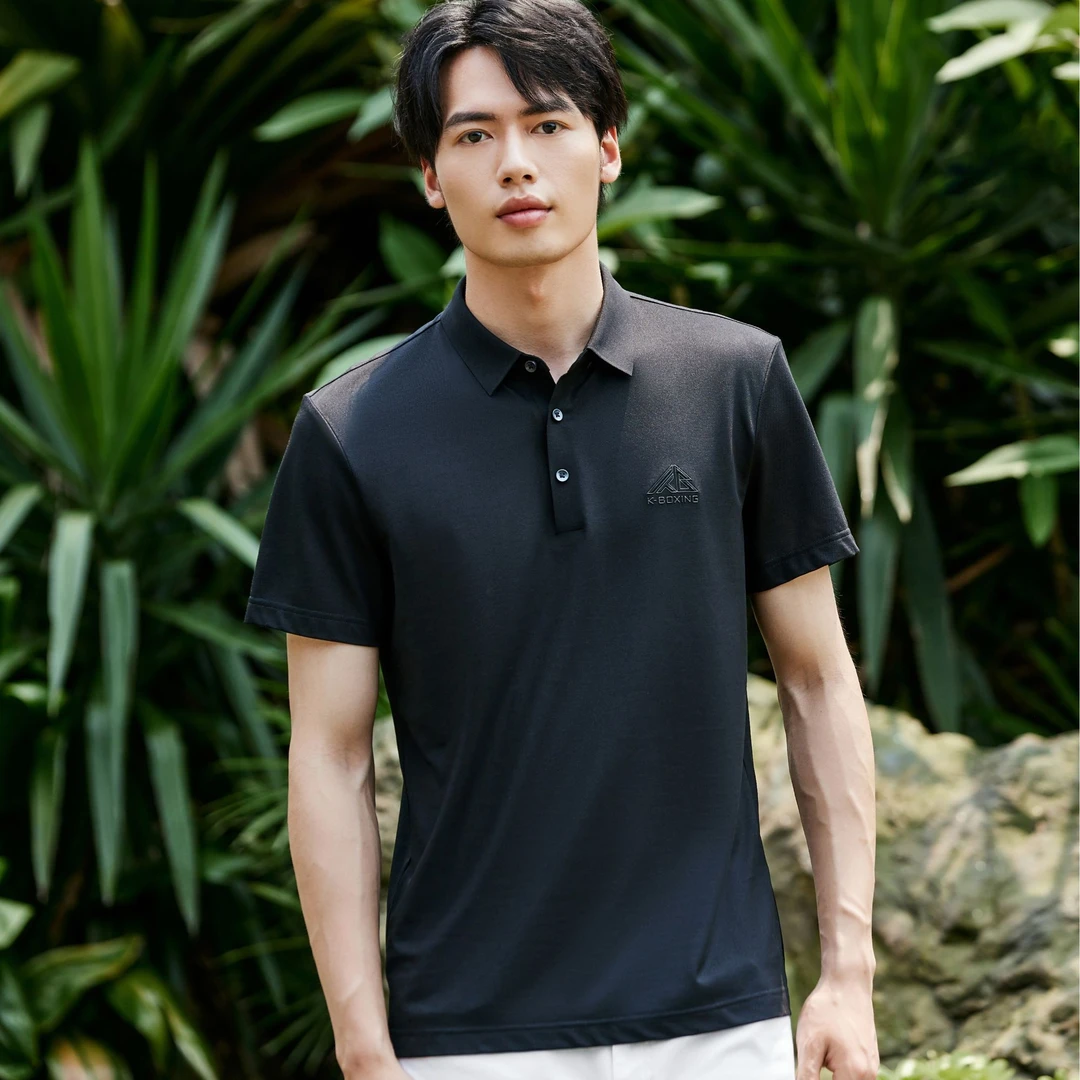 【冰丝透气】劲霸夏季薄款透气商务短袖休闲舒适男士POLO衫FTBG2381