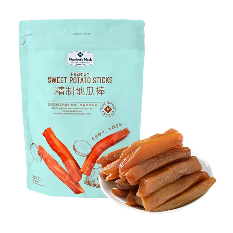 Members Mark/山姆精制地瓜棒560g红薯干休闲香甜小零食独立包装