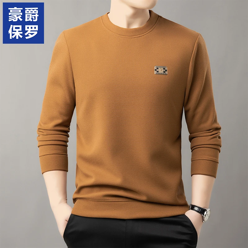 【璐璐专属】豪爵保罗秋冬季男上衣卫衣男士长袖宽松圆领862201