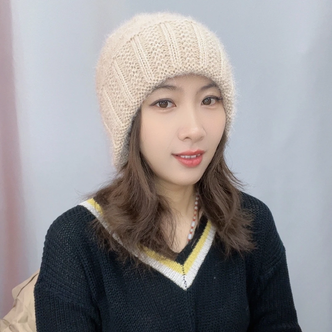 『冬季新款』加绒加厚帽子女士保暖帽冬天百搭秋冬护耳帽护耳包头帽