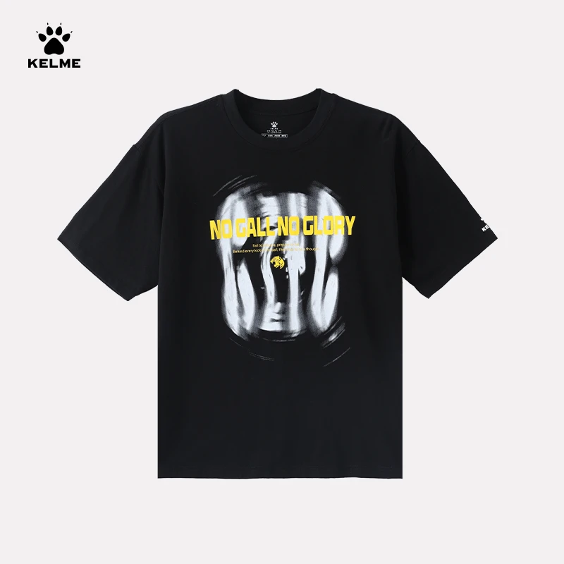 KELME/卡尔美中甲广州队复古潮流球迷文化周边短袖男女重磅棉T恤
