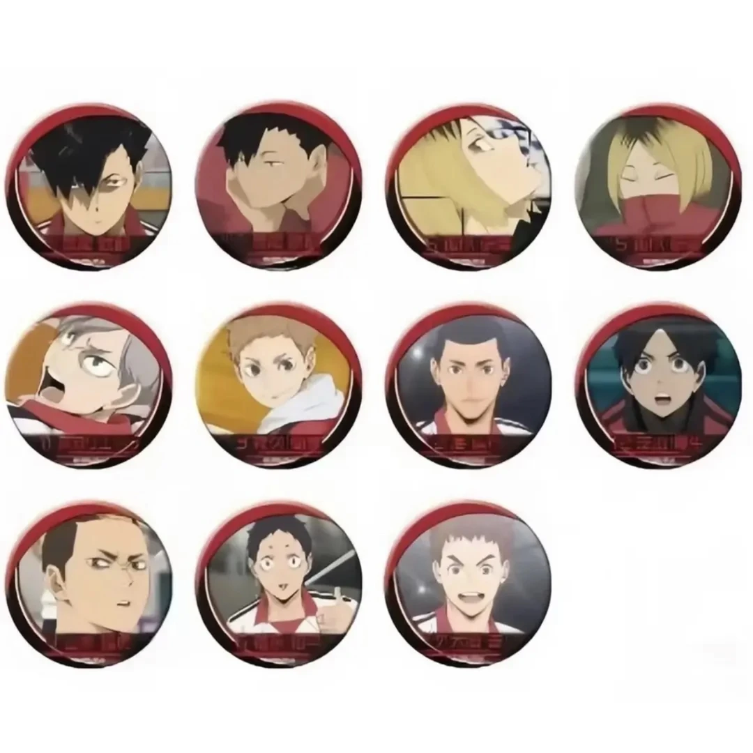 排球少年 JS 音驹浮雕吧唧徽章（盲盒代拆）