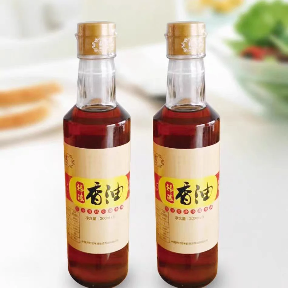 河南特产张波香油小磨纯芝麻油家用调味食用油200ml*2瓶