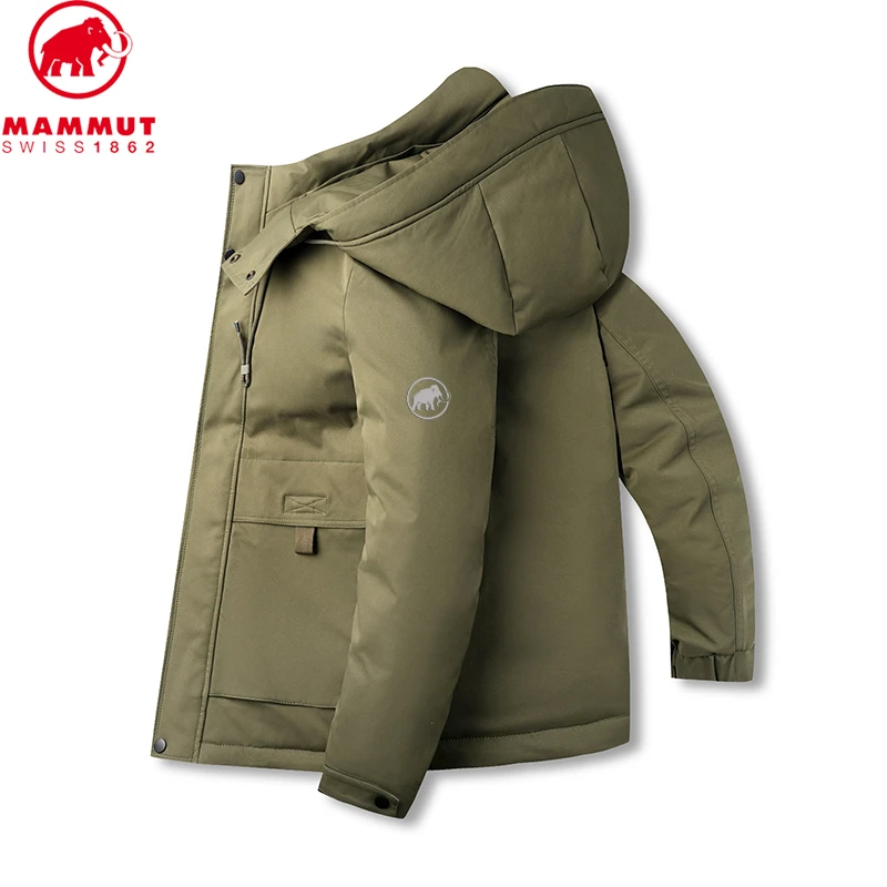 Mammut/猛犸象冬季新款连帽登山户外防风保暖时尚休闲男士外套男