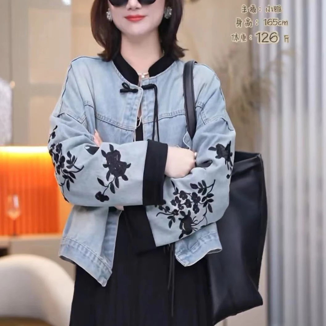 XY&【中式外套】上衣女外套秋季女外套时尚重工春季休闲古风#F0029