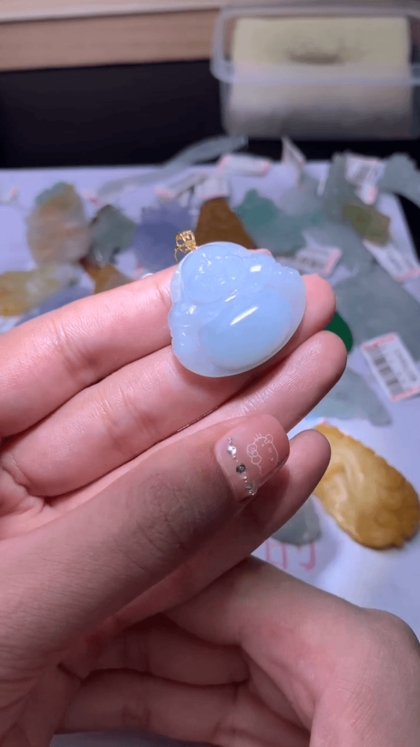 【闪购商品】翡翠颈饰18K金镶嵌MJX000877