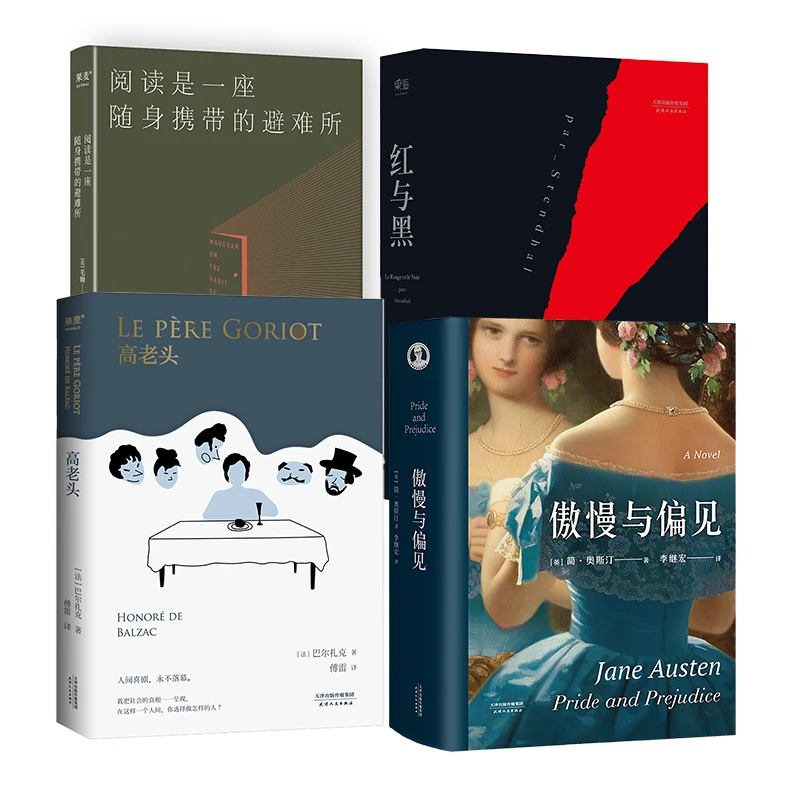 阅读是一座随身携带的避难所/红与黑/高老头/傲慢与偏见