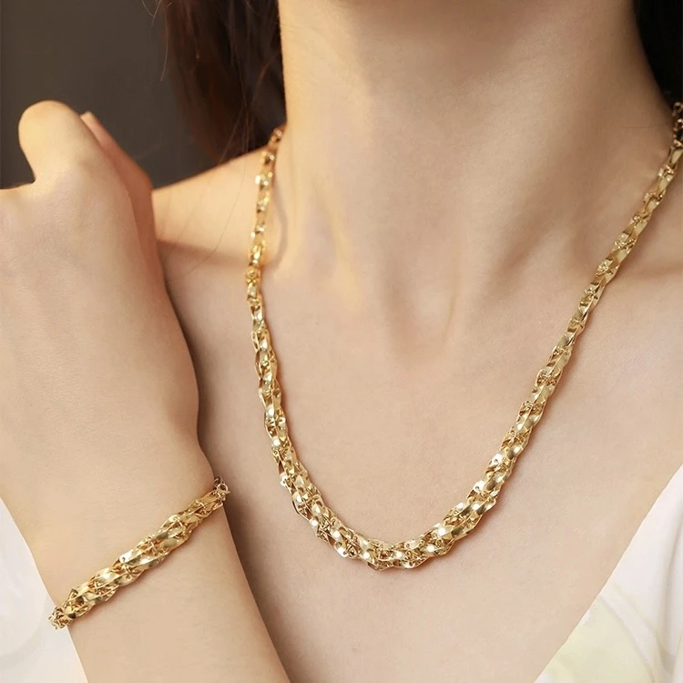 【倩倩精选】18K金万花筒重工链 欧美街拍LOOK风 潮酷范儿 毕业级