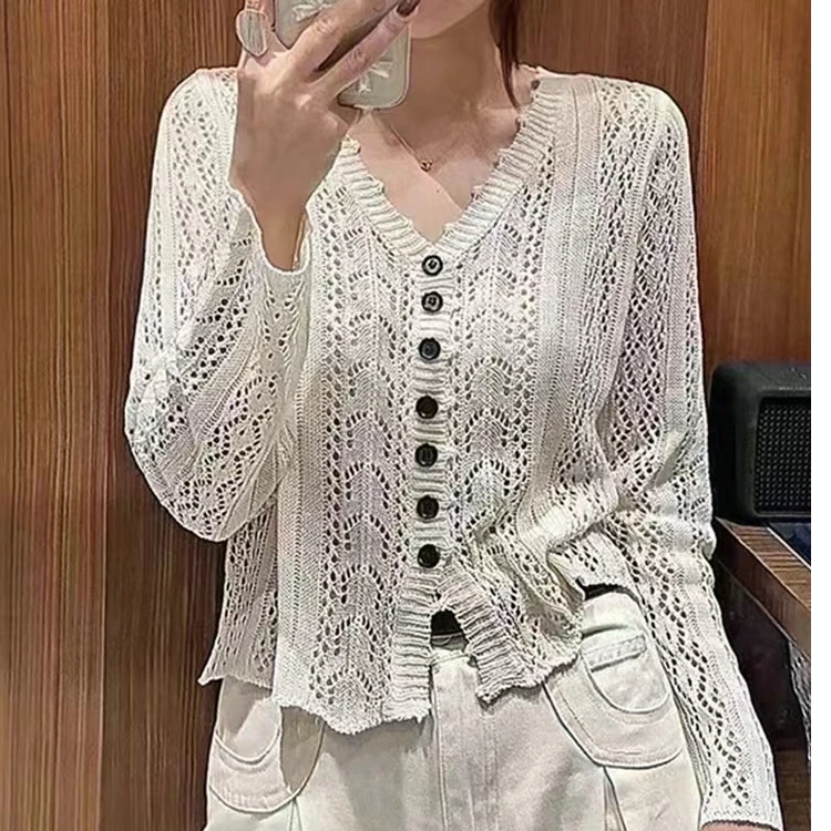 Li&Li《 源俪佳 》1011冰麻针织开衫