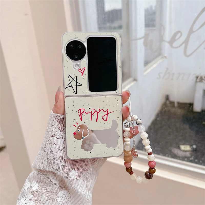 镜面泼墨猫猫适用oppofindn3flip折叠手机壳小众创意N2FLIP个性