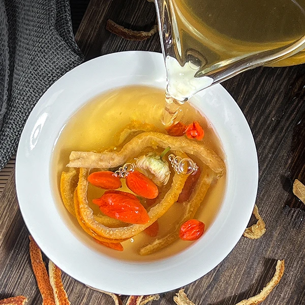 陈皮丝精选老陈皮泡茶煲汤可配罗汉果菊花金银花组合泡茶