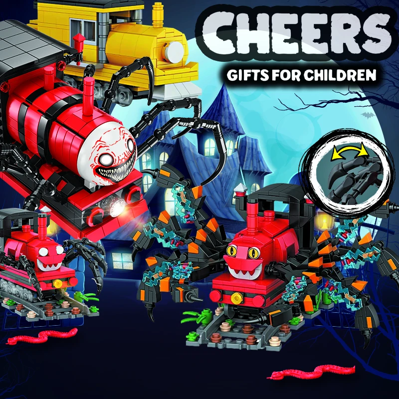 【视频同款】查尔斯小火车积木小颗粒拼装积木益智玩具男孩礼物摆件